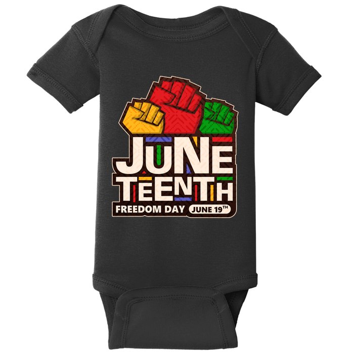 Juneteenth Freedom Day June 19th Baby Bodysuit