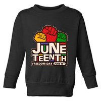 Juneteenth Freedom Day June 19th Toddler Sweatshirt