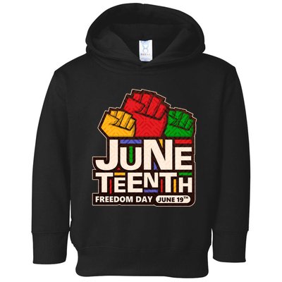 Juneteenth Freedom Day June 19th Toddler Hoodie