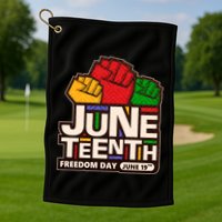 Juneteenth Freedom Day June 19th Golf Towel