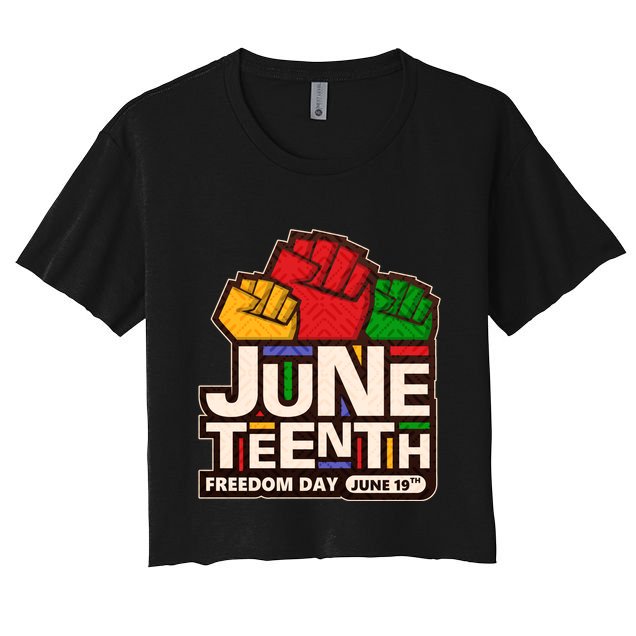Juneteenth Freedom Day June 19th Crop Top