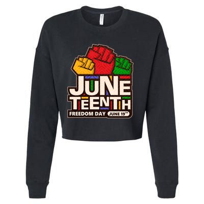 Juneteenth Freedom Day June 19th Cropped Pullover Crew