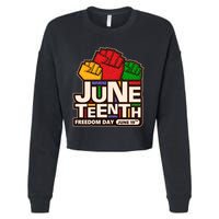 Juneteenth Freedom Day June 19th Cropped Pullover Crew