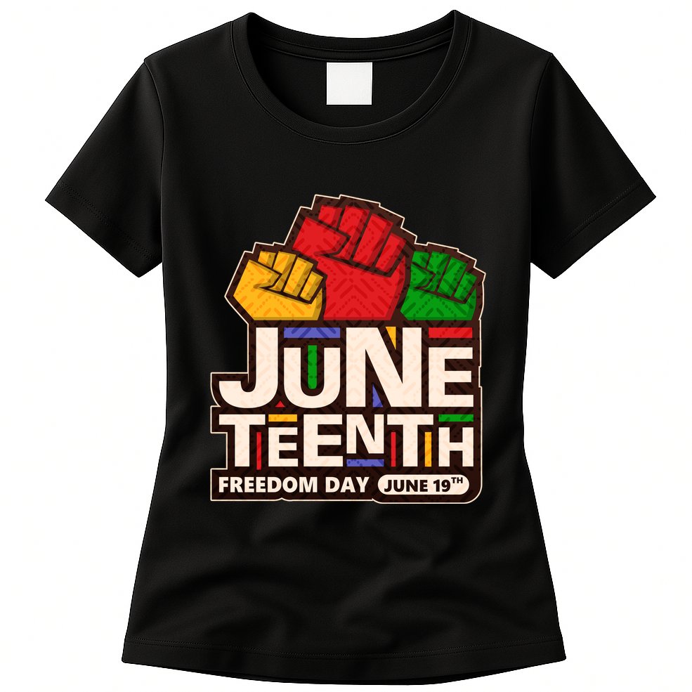 Juneteenth Freedom Day June 19th Womens T-Shirt
