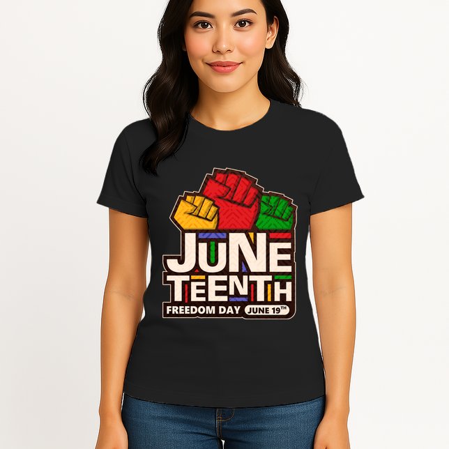 Juneteenth Freedom Day June 19th Womens T-Shirt