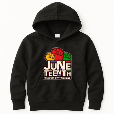 Juneteenth Freedom Day June 19th Kids Hoodie