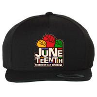 Juneteenth Freedom Day June 19th Wool Snapback Cap