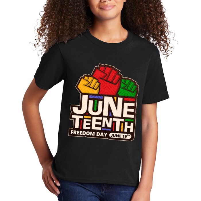 Juneteenth Freedom Day June 19th Kids T-Shirt