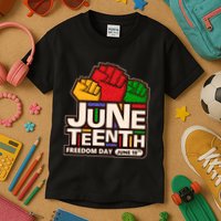 Juneteenth Freedom Day June 19th Kids T-Shirt