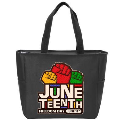 Juneteenth Freedom Day June 19th Zip Tote Bag