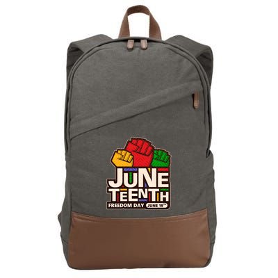 Juneteenth Freedom Day June 19th Cotton Canvas Backpack