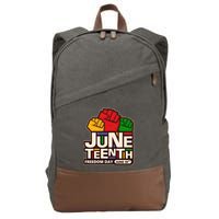 Juneteenth Freedom Day June 19th Cotton Canvas Backpack