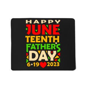 Juneteenth Fathers Day Black Dad Happy Holiday Celebration Mousepad