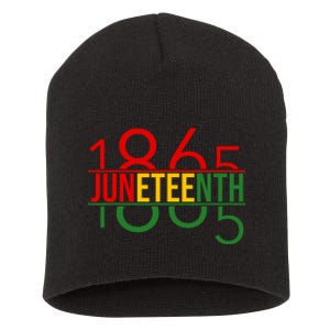 Juneteenth Freedom Day 1865 Short Acrylic Beanie