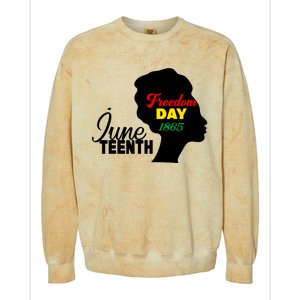 Juneteenth Freedom Day 1865 Colorblast Crewneck Sweatshirt