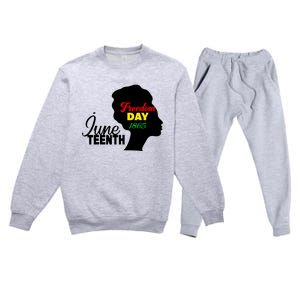 Juneteenth Freedom Day 1865 Premium Crewneck Sweatsuit Set