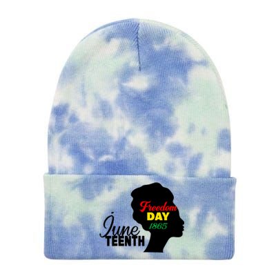 Juneteenth Freedom Day 1865 Tie Dye 12in Knit Beanie