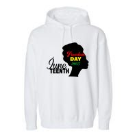 Juneteenth Freedom Day 1865 Garment-Dyed Fleece Hoodie