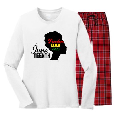 Juneteenth Freedom Day 1865 Women's Long Sleeve Flannel Pajama Set 