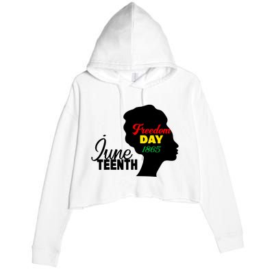 Juneteenth Freedom Day 1865 Crop Fleece Hoodie