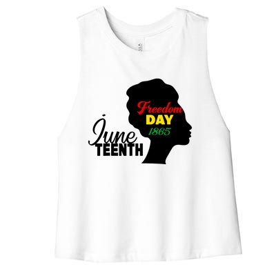 Juneteenth Freedom Day 1865 Women's Racerback Cropped Tank