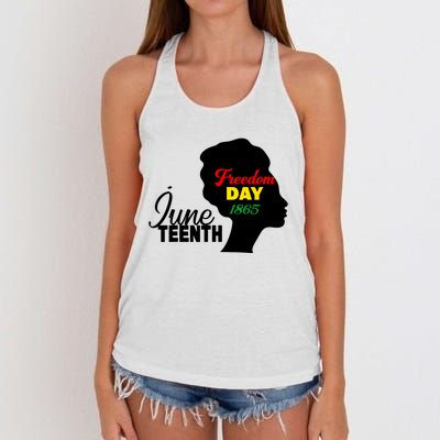 Juneteenth Freedom Day 1865 Women's Knotted Racerback Tank