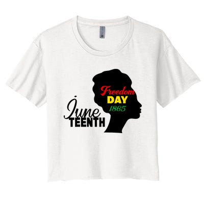 Juneteenth Freedom Day 1865 Women's Crop Top Tee