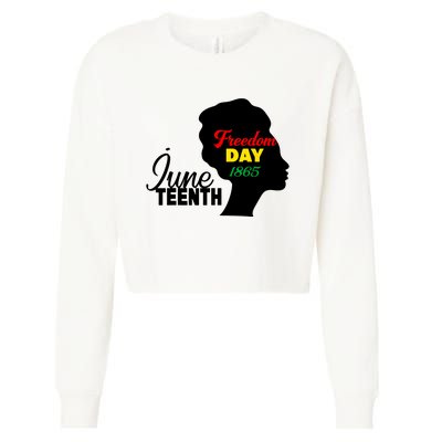 Juneteenth Freedom Day 1865 Cropped Pullover Crew