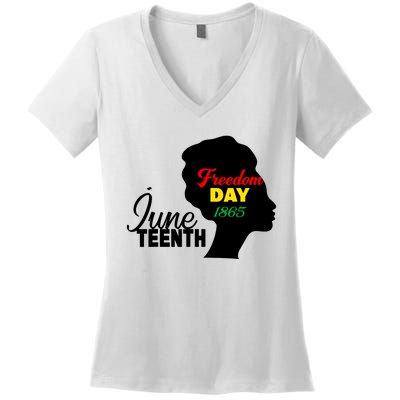 Juneteenth Freedom Day 1865 Women's V-Neck T-Shirt