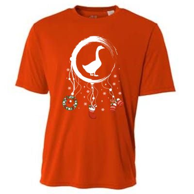 Joy Farm Dreamcatcher Merry Christmas Goose Gift Cooling Performance Crew T-Shirt