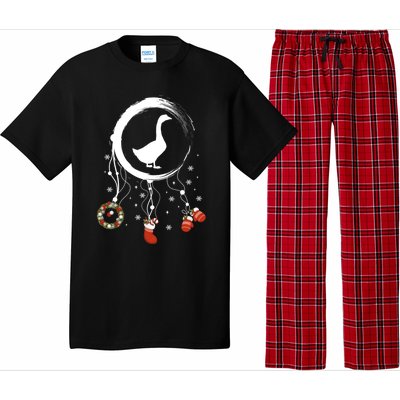 Joy Farm Dreamcatcher Merry Christmas Goose Gift Pajama Set