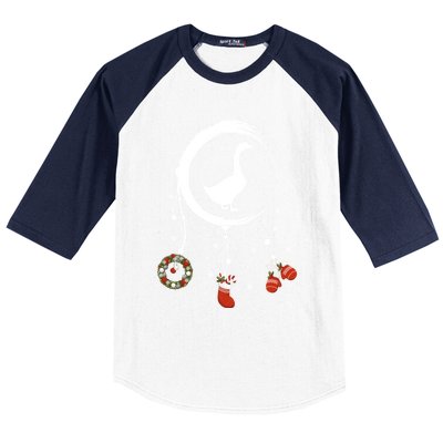 Joy Farm Dreamcatcher Merry Christmas Goose Gift Baseball Sleeve Shirt