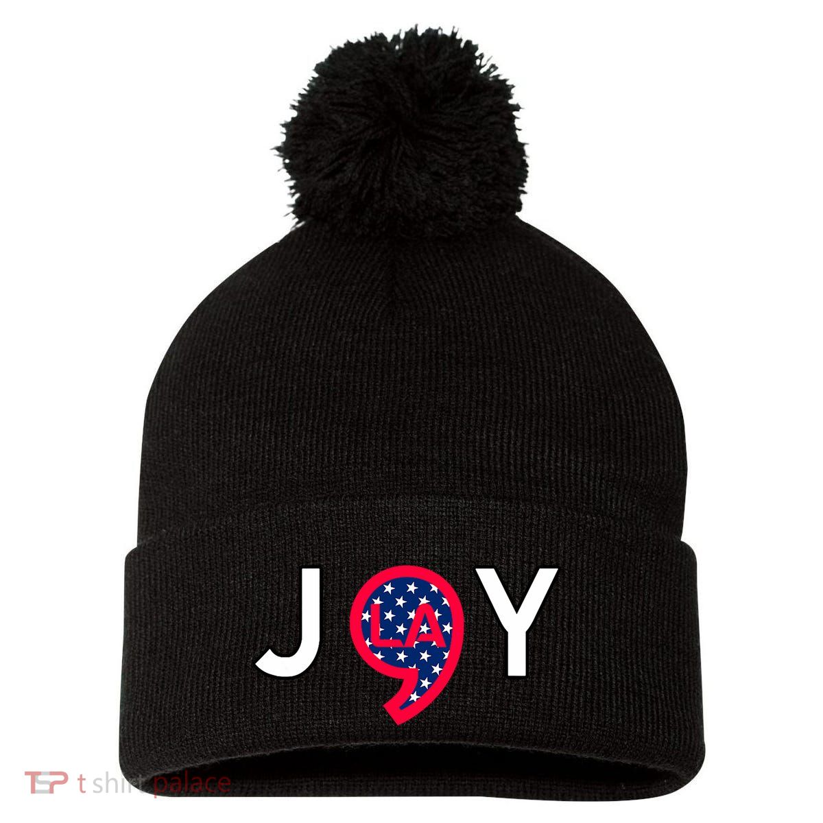 Joy For Everyone Joy To The World~ Pom Pom 12in Knit Beanie