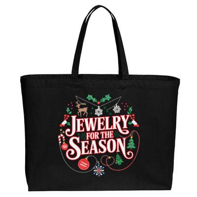 Jewelry For Every Season Festive Holidays Ornaments Funny Cotton Canvas Jumbo Tote