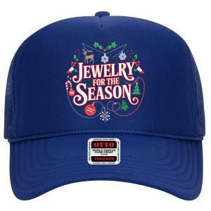 Jewelry For Every Season Festive Holidays Ornaments Funny High Crown Mesh Back Trucker Hat