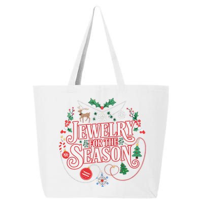 Jewelry For Every Season Festive Holidays Ornaments Funny 25L Jumbo Tote