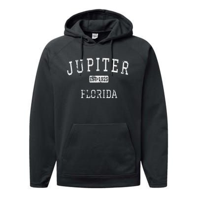 Jupiter Florida FL Vintage Performance Fleece Hoodie