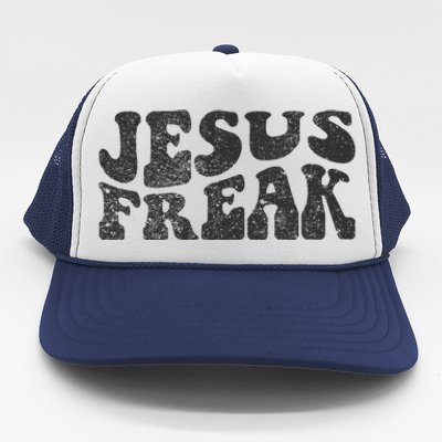 Jesus Freak Funny Christian Retro Vintage Bible Study Cute Trucker Hat