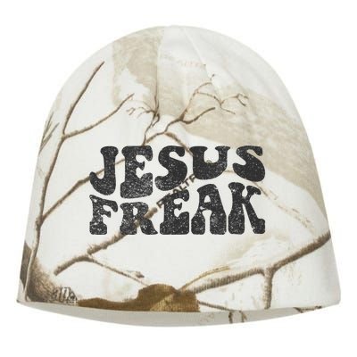 Jesus Freak Funny Christian Retro Vintage Bible Study Cute Kati - Camo Knit Beanie