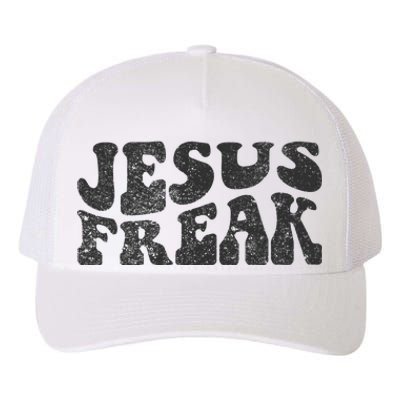 Jesus Freak Funny Christian Retro Vintage Bible Study Cute Yupoong Adult 5-Panel Trucker Hat