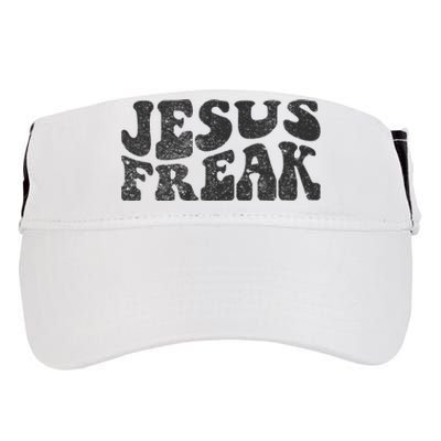 Jesus Freak Funny Christian Retro Vintage Bible Study Cute Adult Drive Performance Visor