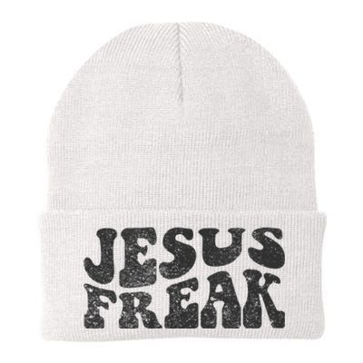 Jesus Freak Funny Christian Retro Vintage Bible Study Cute Knit Cap Winter Beanie