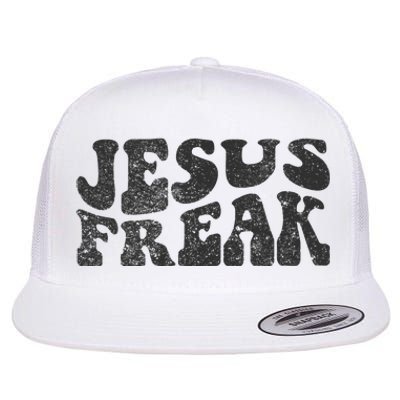 Jesus Freak Funny Christian Retro Vintage Bible Study Cute Flat Bill Trucker Hat