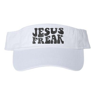 Jesus Freak Funny Christian Retro Vintage Bible Study Cute Valucap Bio-Washed Visor