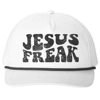 Jesus Freak Funny Christian Retro Vintage Bible Study Cute Snapback Five-Panel Rope Hat