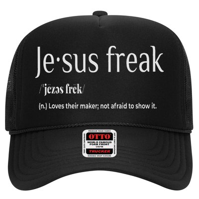 Jesus Freak Funny Christian Calligraphy Faith In God Trucker Hat