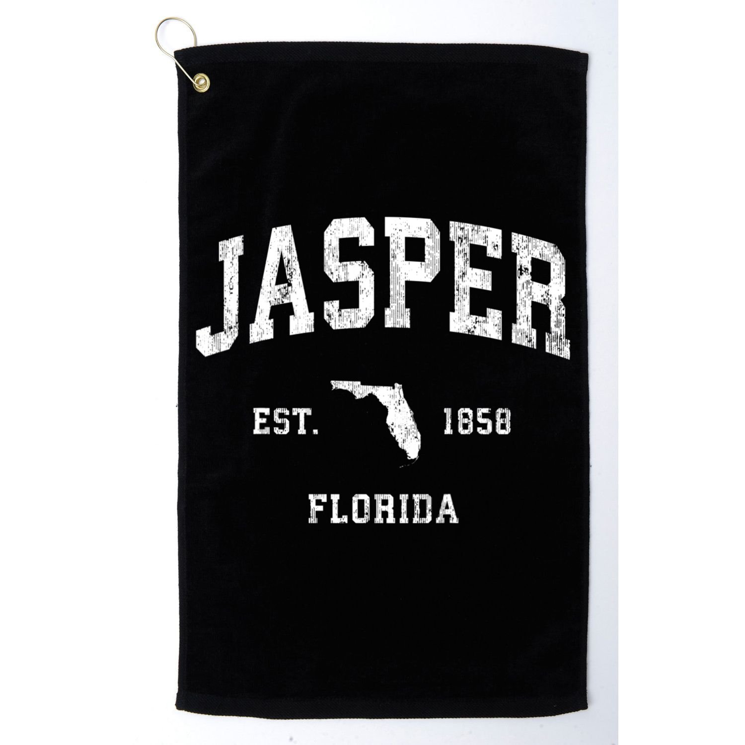 Jasper Florida Fl Vintage Athletic Sports Golf Towel