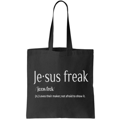 Jesus Freak Funny Christian Calligraphy Faith In God Bag