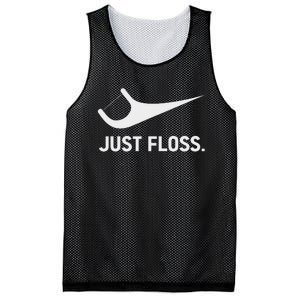 Just Floss Funny Dental Novelty Design For Dental Team Mesh Reversible Basketball Jersey Tank