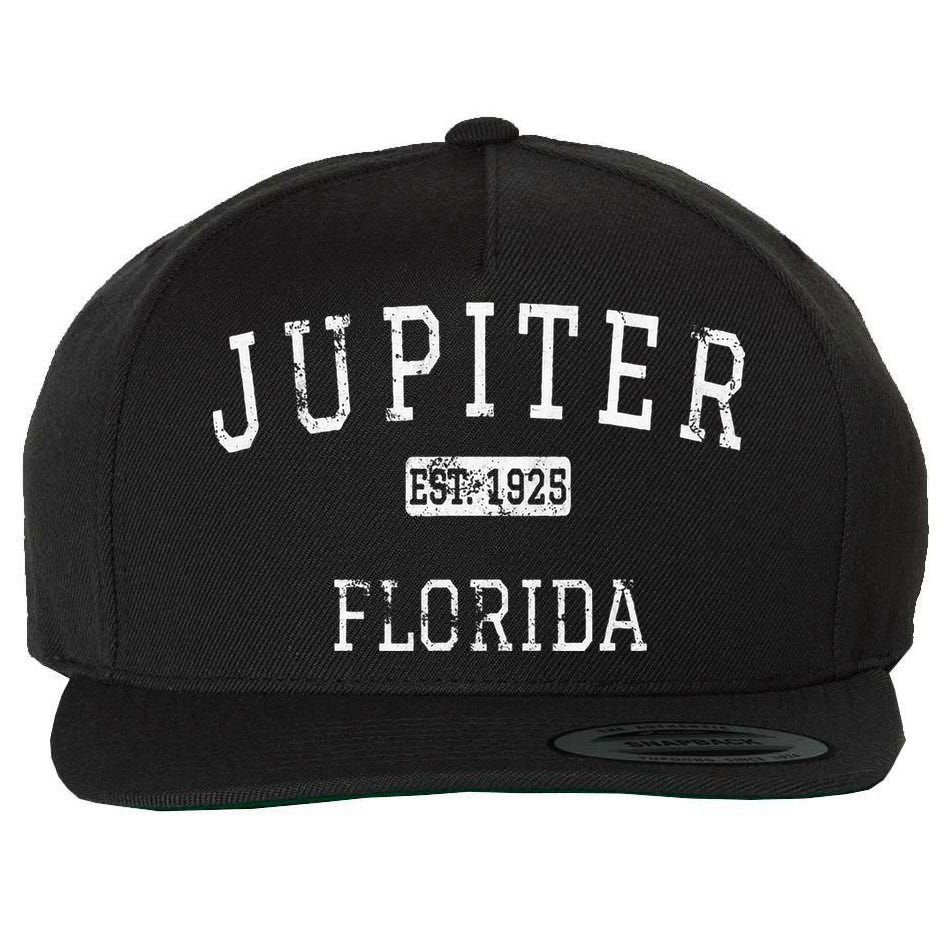Jupiter Florida FL Vintage Wool Snapback Cap
